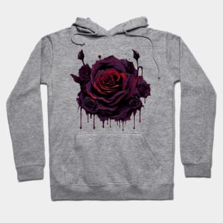 Gothic Bleeding Rose Hoodie